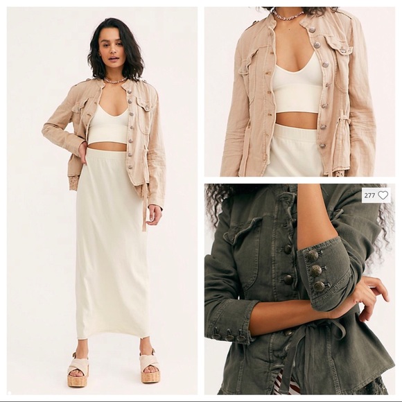 $148 Free People Emilia Military Jacket - Picture 5 of 8